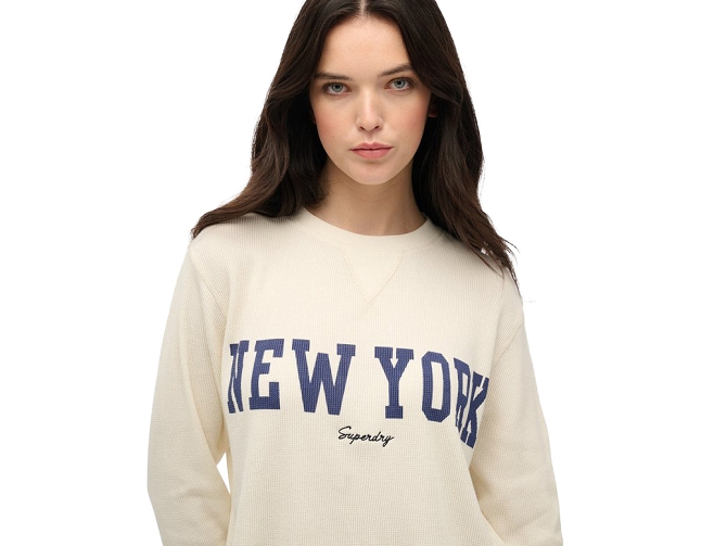 sweat - SANS CAPUCHE - vetement femme - Coton - Blanc - Superdry5919801_3