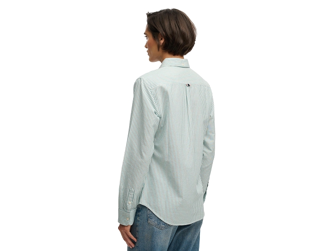 chemise - MANCHE LONGUE - vetement femme - Coton - Vert - Superdry5920101_5