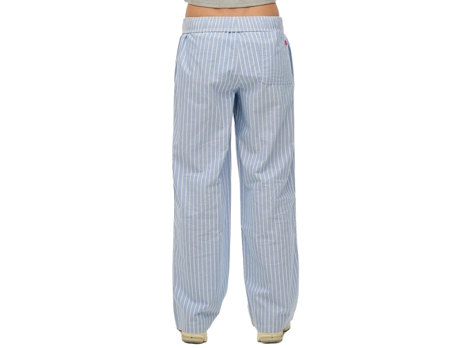 pantalon - DROIT - vetement femme - Coton - Bleu - Superdry5920201_4