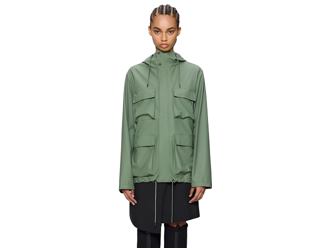 veste - IMPERMEABLE - vetement femme - Textile - Vert - Rains5920901_2