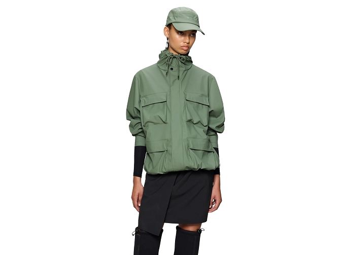 veste - IMPERMEABLE - vetement femme - Textile - Vert - Rains5920901_4