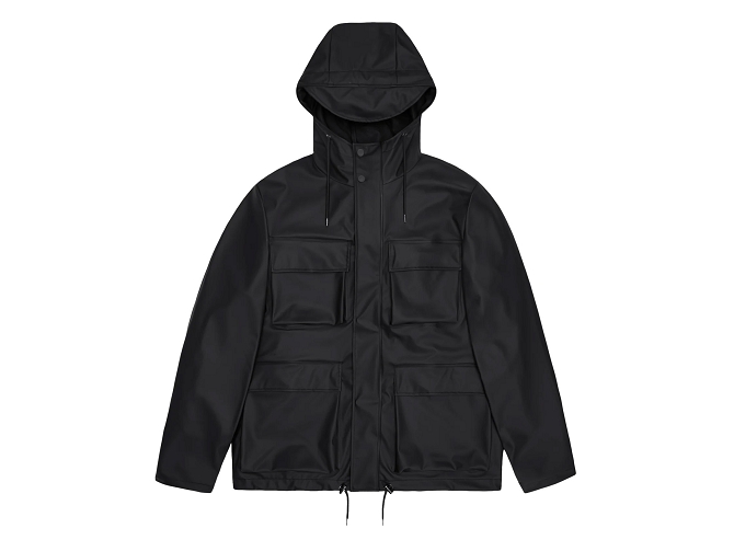 veste - IMPERMEABLE - vetement femme - Textile - Noir - Rains