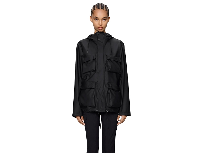 veste - IMPERMEABLE - vetement femme - Textile - Noir - Rains5921001_2