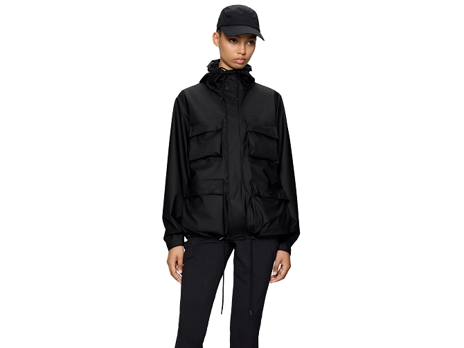 veste - IMPERMEABLE - vetement femme - Textile - Noir - Rains5921001_4