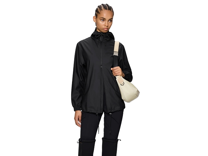 veste - IMPERMEABLE - vetement femme - Textile - Noir - Rains5921201_4