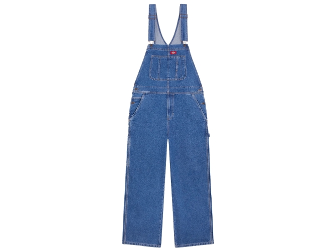 pantalon - SALOPETTE - vetement homme - Coton - Bleu jean - Dickies