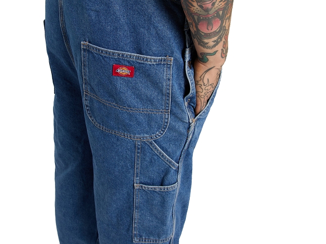 pantalon - SALOPETTE - vetement homme - Coton - Bleu jean - Dickies5922601_6