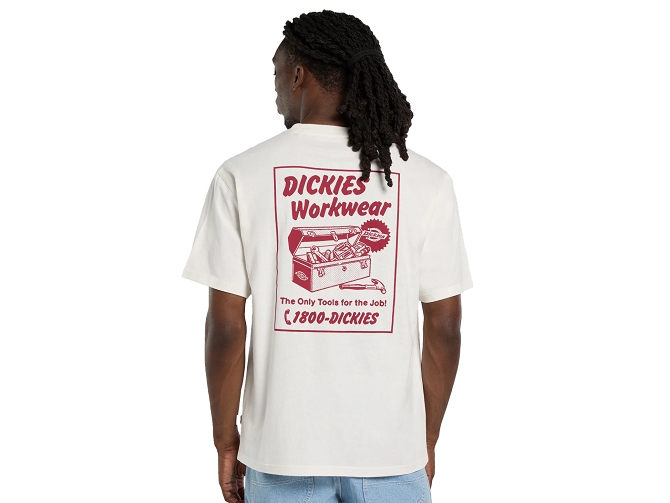 tee shirt - MANCHE COURTE - vetement homme - Coton - Blanc - Dickies5923201_3