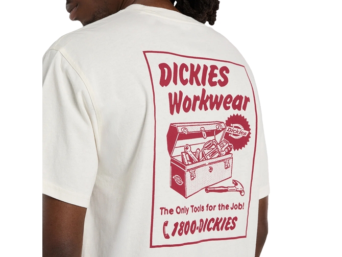 tee shirt - MANCHE COURTE - vetement homme - Coton - Blanc - Dickies5923201_4