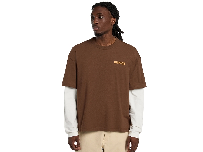 tee shirt - MANCHE COURTE - vetement homme - Coton - Marron - Dickies5923401_2