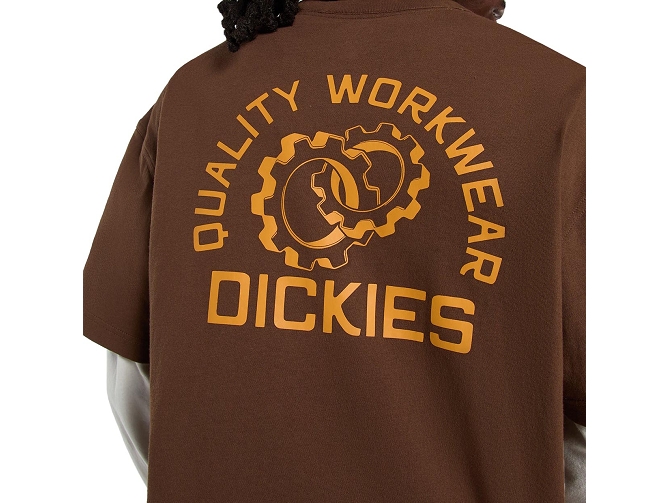 tee shirt - MANCHE COURTE - vetement homme - Coton - Marron - Dickies5923401_4