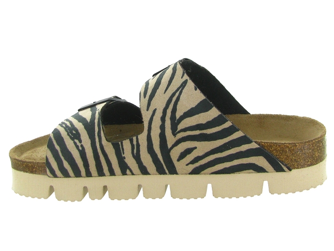 sandales et nu pieds - Mule Sabot - femme - Fourrure - Zèbre - Armando5924801_4