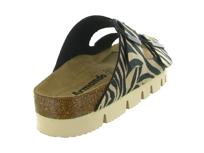 sandales et nu pieds - Mule Sabot - femme - Fourrure - Zèbre - Armando5924801_5