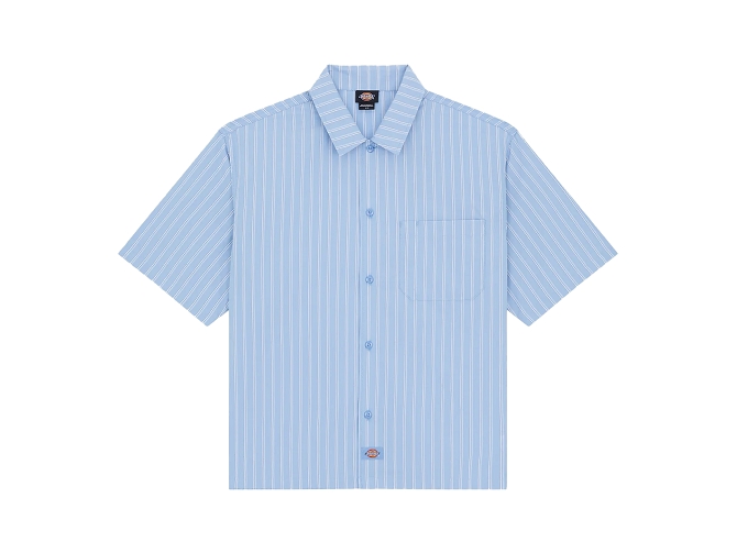 chemise - MANCHE LONGUE - vetement homme - Coton - Bleu - Dickies