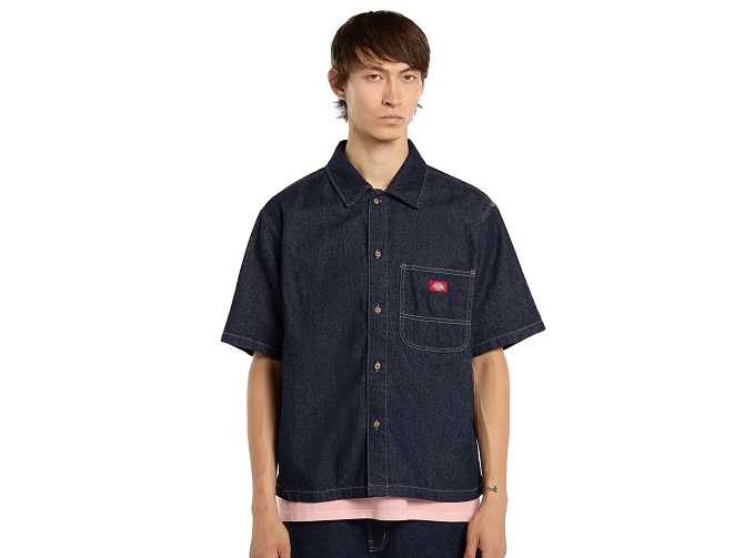 chemise - MANCHE LONGUE - vetement homme - Coton - Bleu Marine - Dickies5935701_2