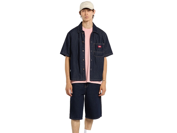 chemise - MANCHE LONGUE - vetement homme - Coton - Bleu Marine - Dickies5935701_3