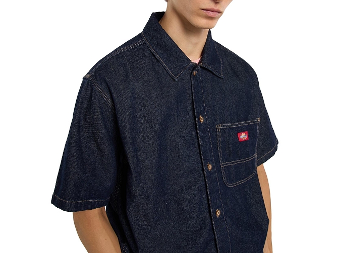 chemise - MANCHE LONGUE - vetement homme - Coton - Bleu Marine - Dickies5935701_5