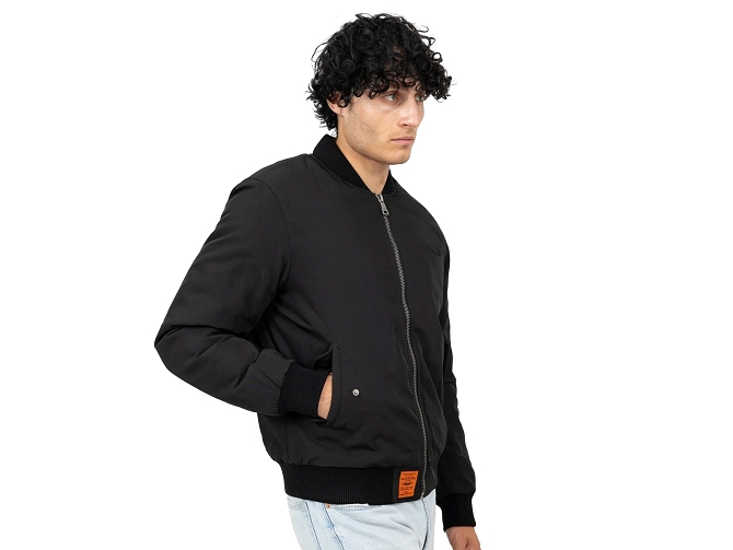 veste - BOMBER - vetement homme - Toile  - Noir - Bombers original5936101_3