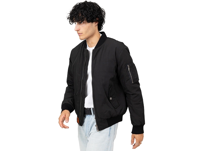 veste - BOMBER - vetement homme - Toile  - Noir - Bombers original5936101_4
