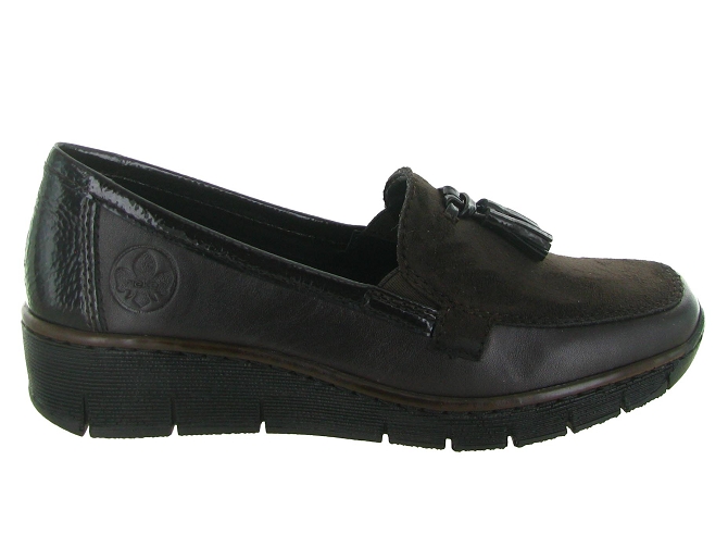 mocassins - Compensé - femme - Cuir - Marron - Rieker5939501_2