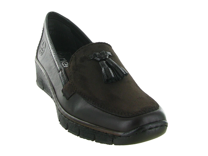 mocassins - Compensé - femme - Cuir - Marron - Rieker5939501_3