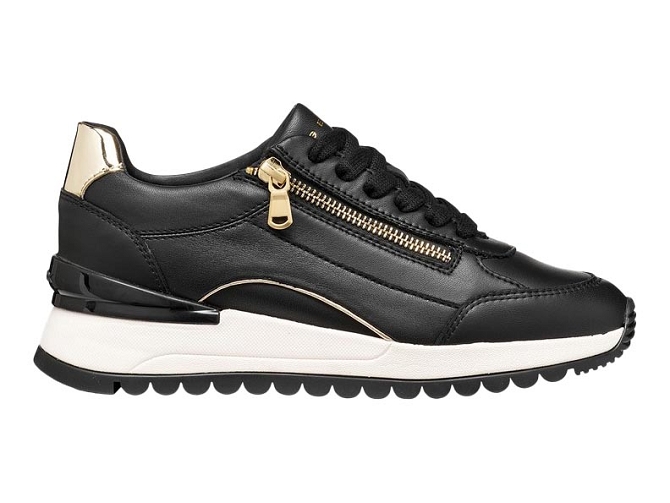 baskets et sneakers - Confort - femme - Cuir - Noir - Geox5945201_2