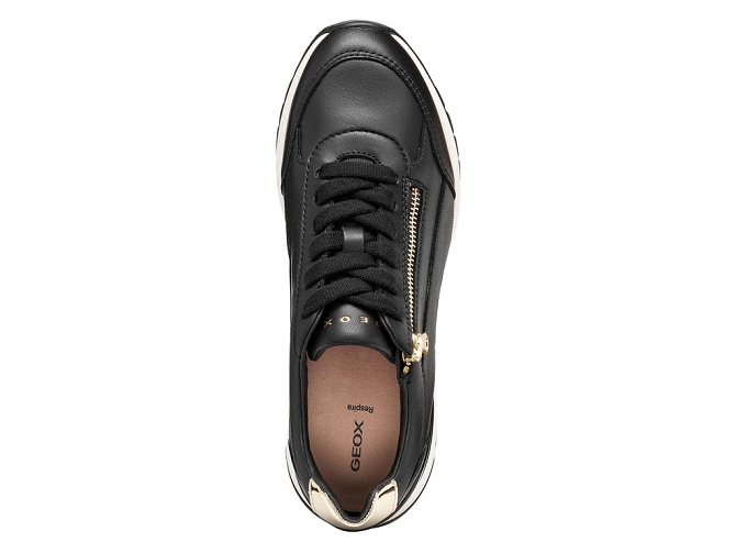 baskets et sneakers - Confort - femme - Cuir - Noir - Geox5945201_4