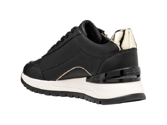 baskets et sneakers - Confort - femme - Cuir - Noir - Geox5945201_5