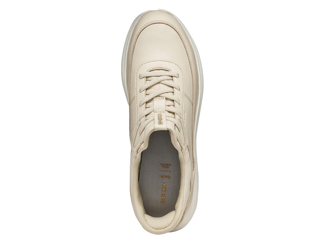 baskets et sneakers - Confort - femme - Cuir - Beige - Geox5945501_4