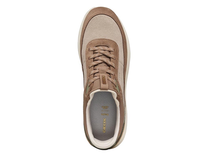 baskets et sneakers - Confort - femme - Cuir - Marron - Geox5945502_4