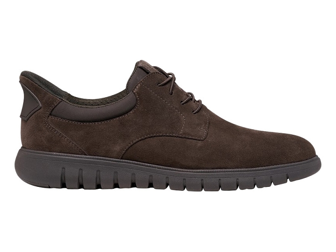 chaussures a lacets - Confort et décontracté - homme - Nubuck - Marron - Geox5947201_2