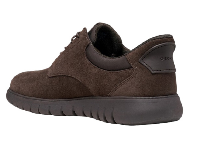 chaussures a lacets - Confort et décontracté - homme - Nubuck - Marron - Geox5947201_3