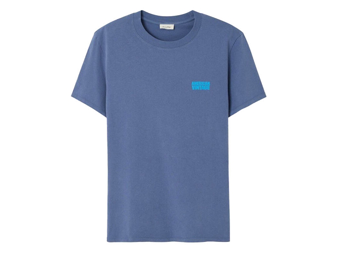 tee shirt - MANCHE COURTE - vetement homme - Coton - Bleu - American vintage