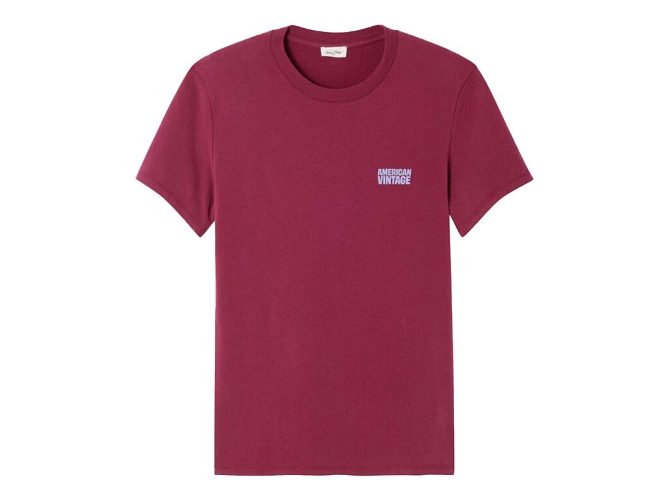 ts - MC - vetement homme - Coton - Bordeaux - American vintage