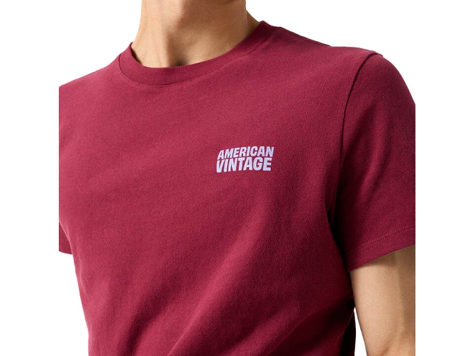 ts - MC - vetement homme - Coton - Bordeaux - American vintage5950003_3