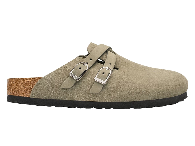 sandales et nu pieds - Mule Sabot - femme - Cuir Gras - Beige - Birkenstock5951001_2
