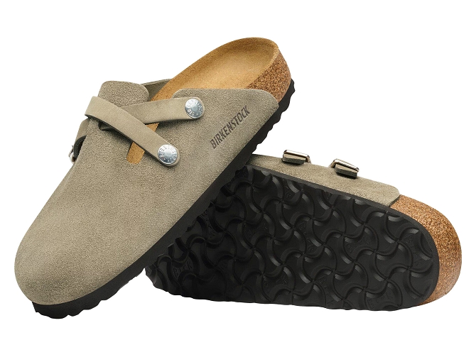 sandales et nu pieds - Mule Sabot - femme - Cuir Gras - Beige - Birkenstock5951001_5