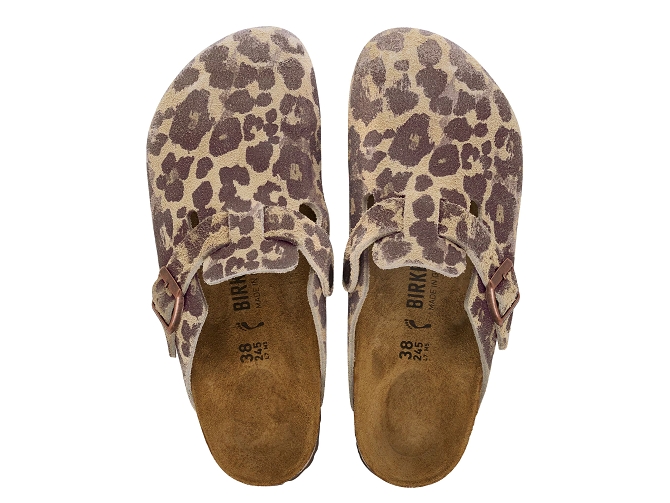 sandales et nu pieds - Mule Sabot - femme - Nubuck - Léopard - Birkenstock5951101_4