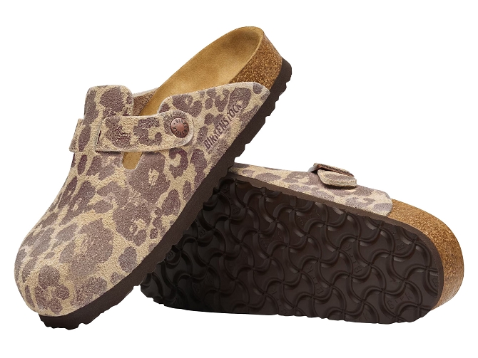 sandales et nu pieds - Mule Sabot - femme - Nubuck - Léopard - Birkenstock5951101_5