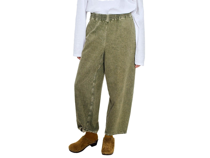 pantalon - JEANS - vetement femme - Coton - Vert - American vintage5951901_3