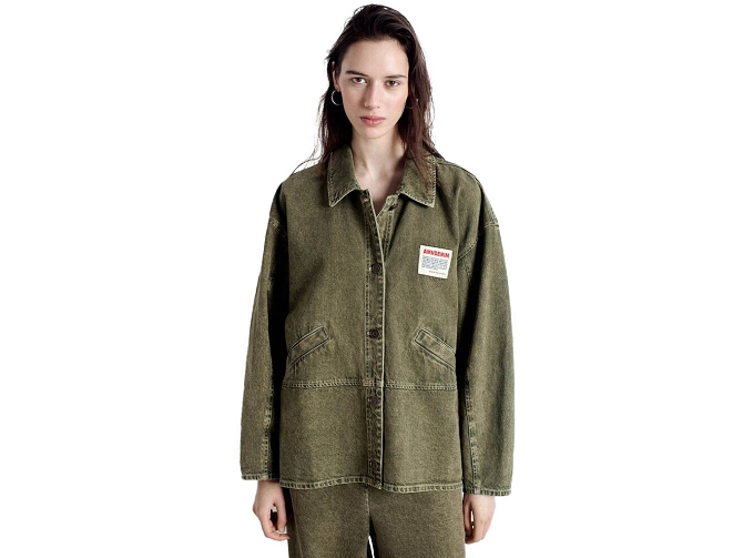 veste -   - vetement femme - Coton - Vert - American vintage5952001_2