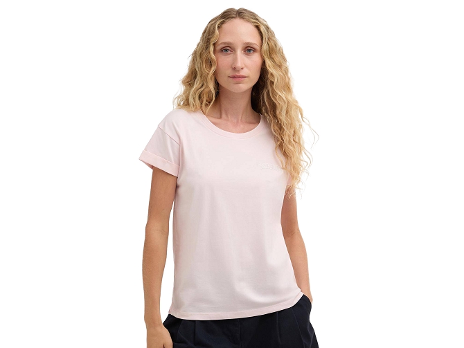 tee shirt - MANCHE COURTE - vetement femme - Coton - Rose - Barbour
