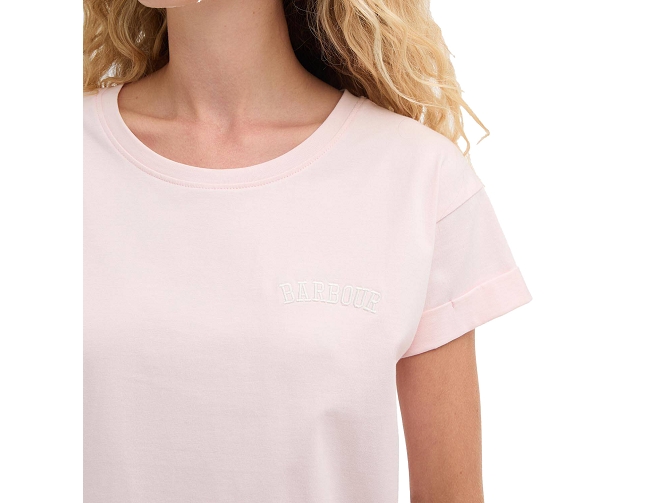 tee shirt - MANCHE COURTE - vetement femme - Coton - Rose - Barbour5955302_4