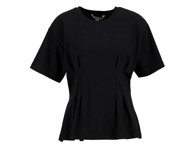 tee shirt - MANCHE COURTE - vetement femme - Coton - Noir - Barbour