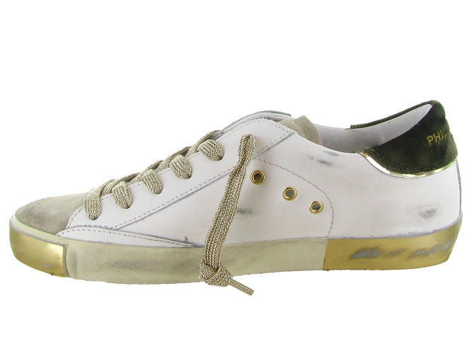 baskets et sneakers - Tendance - femme - Cuir - Blanc - Philippe model5958101_4