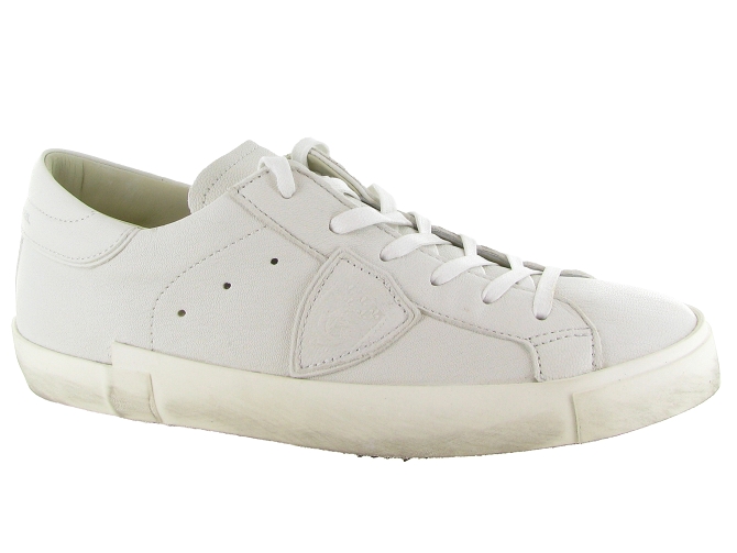 baskets et sneakers - Tendance - homme - Cuir - Blanc - Philippe model