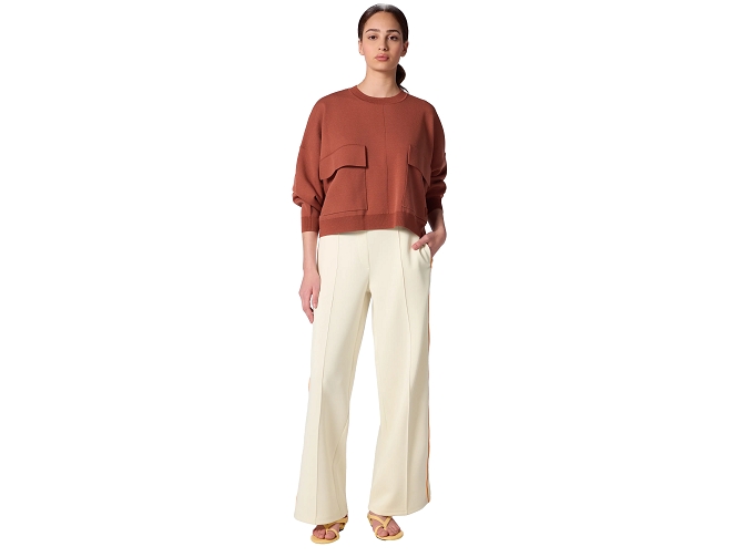 pantalon - DROIT - vetement femme - Textile - Crème - Gertrude5965701_2