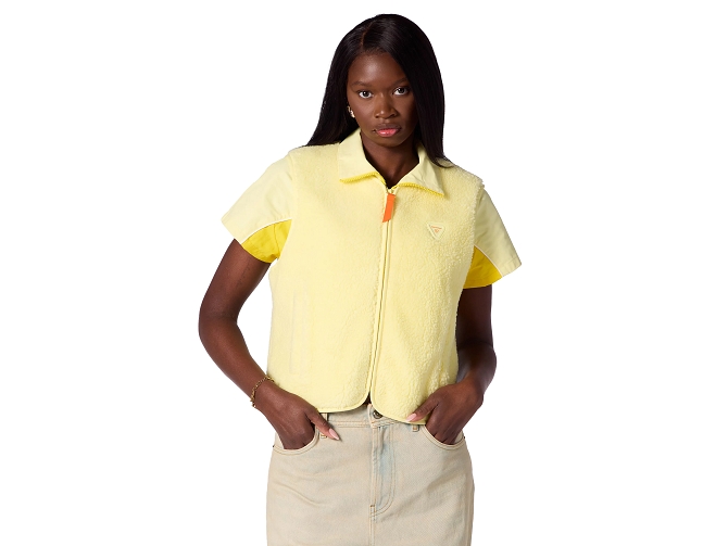 gilet - SM - vetement femme - Textile - Jaune - Gertrude5965901_2