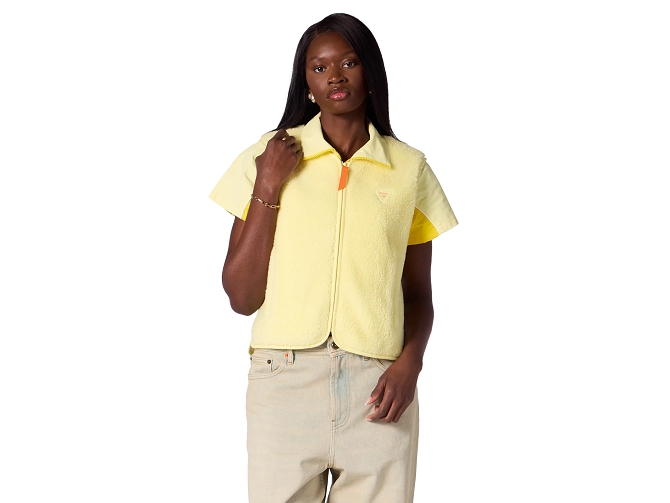 gilet - SM - vetement femme - Textile - Jaune - Gertrude5965901_3