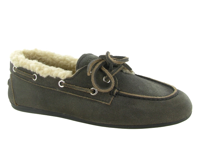 mocassins - Décontracté - femme - Nubuck - Gris - Posa